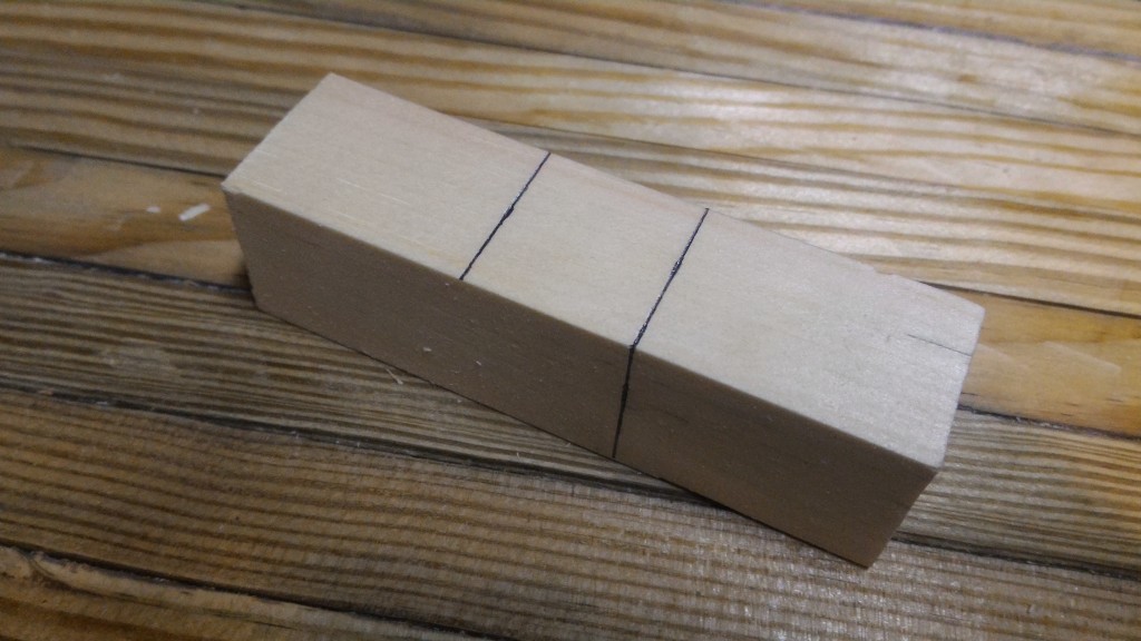 Marking the dovetail template